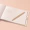 White & Gold Guest Book & Pen Set by Celebrate It™